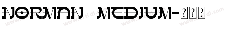 Norman   Medium字体转换